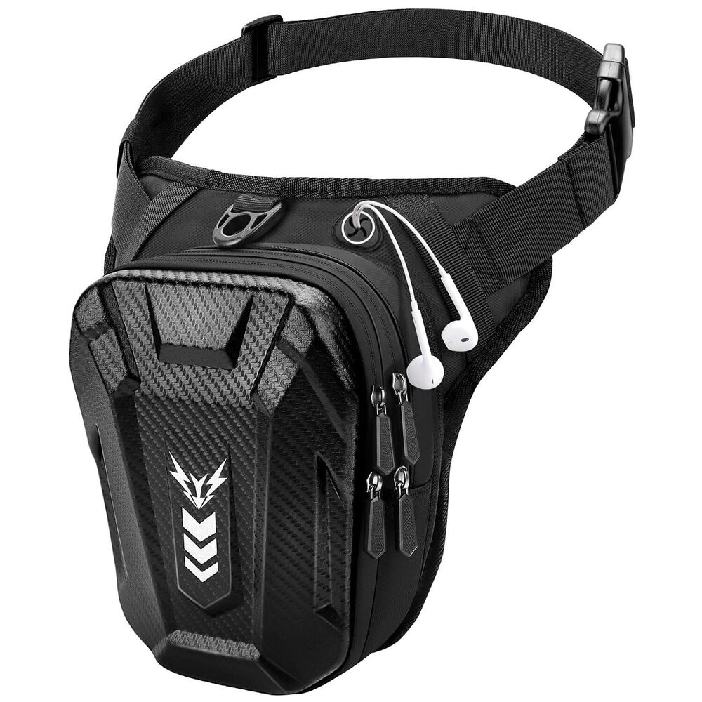 Thigh Bag for Women Men, Motorcycle Leg Bag with Leg Strap, Expandable